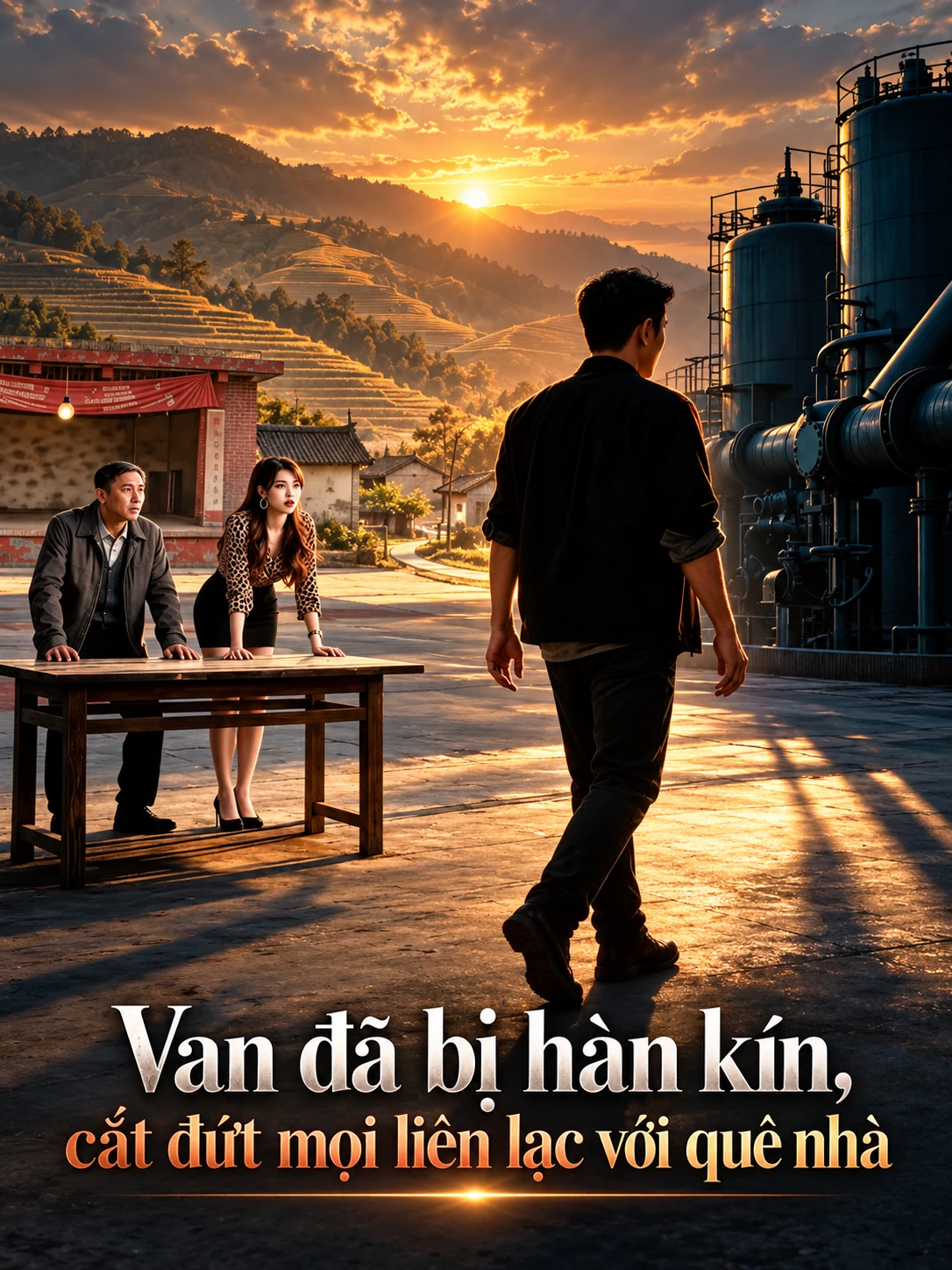 Van đã bị hàn kín, cắt đứt mọi liên lạc với quê nhà
